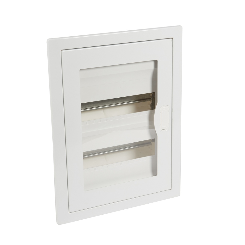 LEGRAND 001452, Flush-Mounting Cabinet Nedbox, Transparent Door, 2 Rows, 24+4 Modules