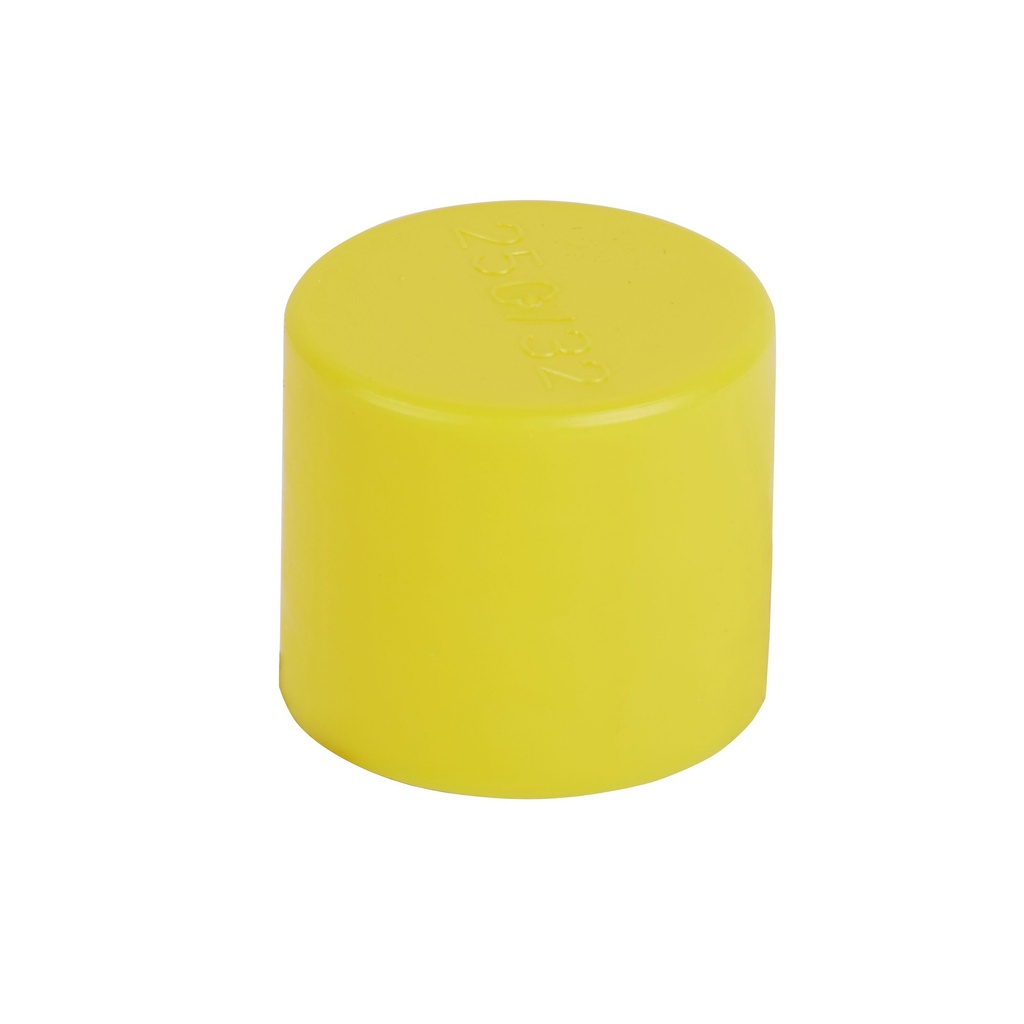 LEGRAND 06064, End Cap, Ø32 mm, Yellow, Pack of 50