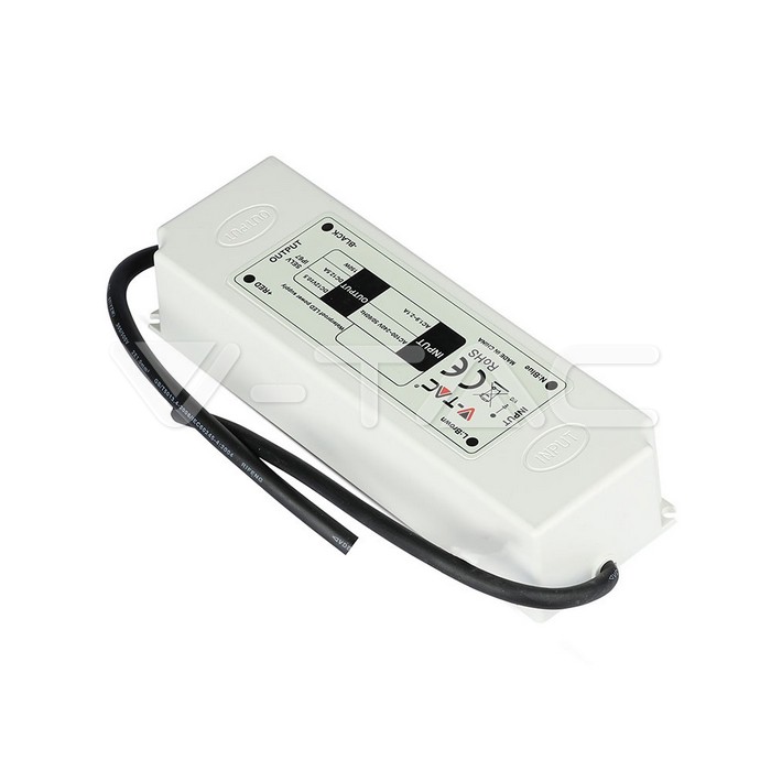 V-TAC 3251, 100W 12V Slim Plastic LED Power Supply (IP67)