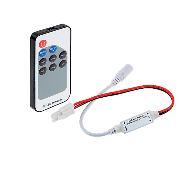 ELMARK 99LEDDIMMER2, RF Mini RGB LED Dimmer with Remote