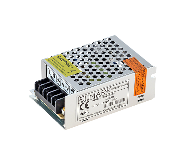 ELMARK 99SETDC36IP20, 36W 12V LED Driver (IP20)