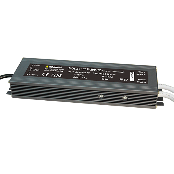 ELMARK 9XSETDC200IP67, 200W 12V Waterproof LED Driver (IP67)