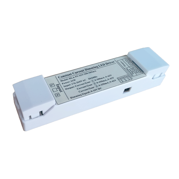 ELMARK 99SETDC21D010, 21W 0-10V Dimmable LED Driver (250-500mA)
