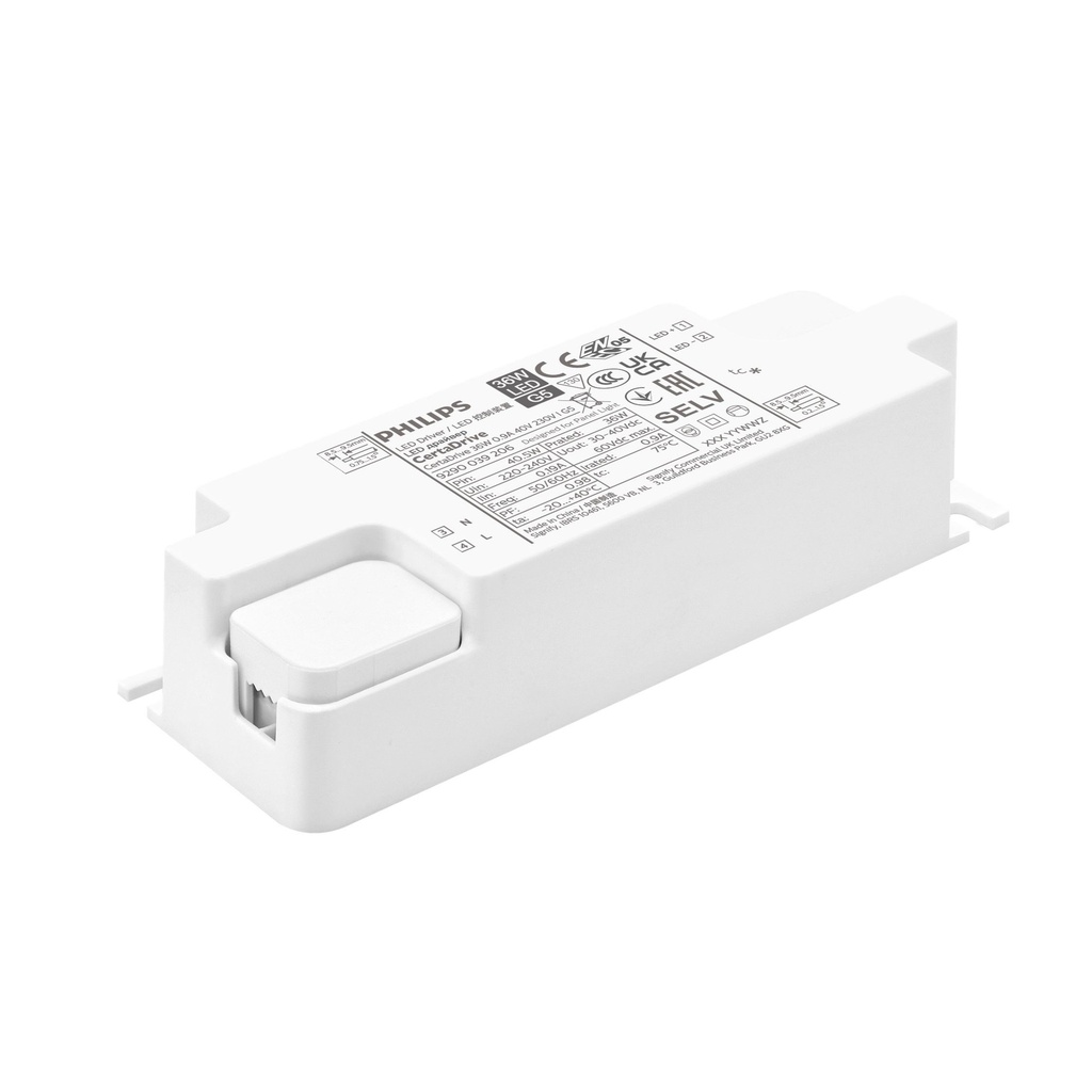 PHILIPS 929003920680, Driver LED CertaDrive 36W (0.9A, 40V, 230V, G5)