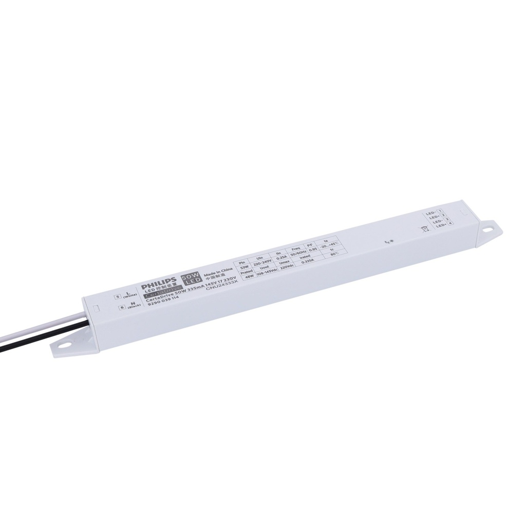 PHILIPS 929003911480, Driver LED CertaDrive 50W (335mA, 145V, 230V)