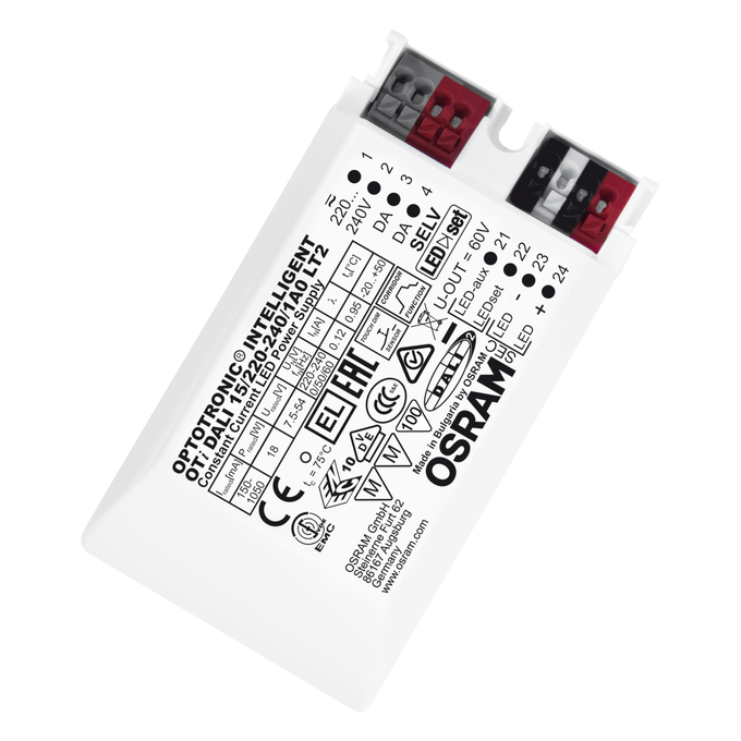 OSRAM 4052899324879, Driver LED OTi DALI 15W (1.0A, 220-240V)