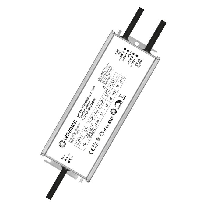 LEDVANCE 4058075379190, LED Driver DIM-PFM 60W (24V, 220-240V)