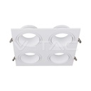 V-TAC 23003, GU10 Holder 4 Heads Iron + PC White