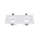 V-TAC 10298, GU10 Holder 2 Heads Iron + PC White