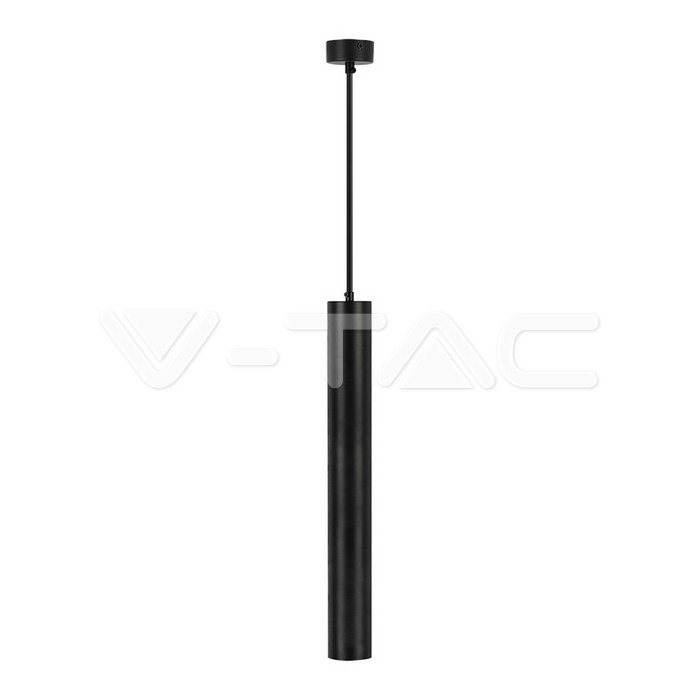 V-TAC 6687, GU10 Pendant Light Black Ø60x500 mm