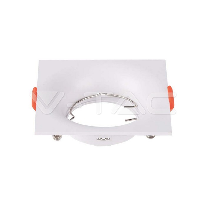 V-TAC 6634, Suport GU10 Pătrat Alb