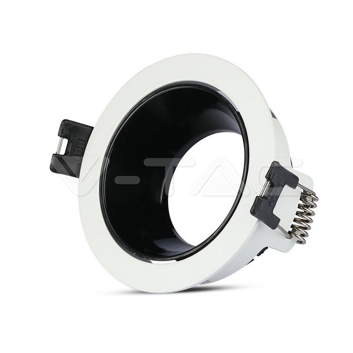 V-TAC 3153, GU10 Holder White Black Round