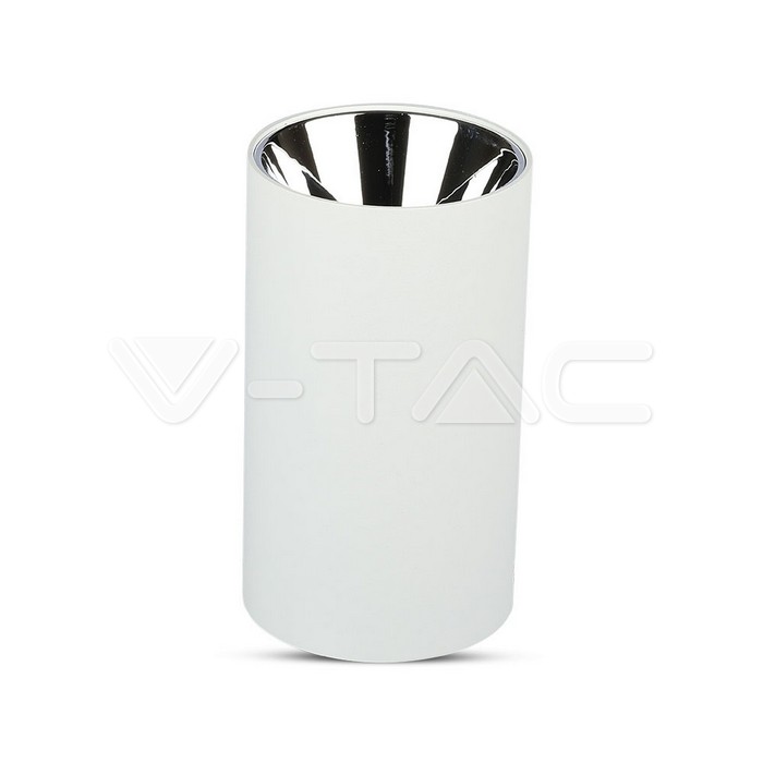 V-TAC 8590, GU10 Holder Round White & Chrome