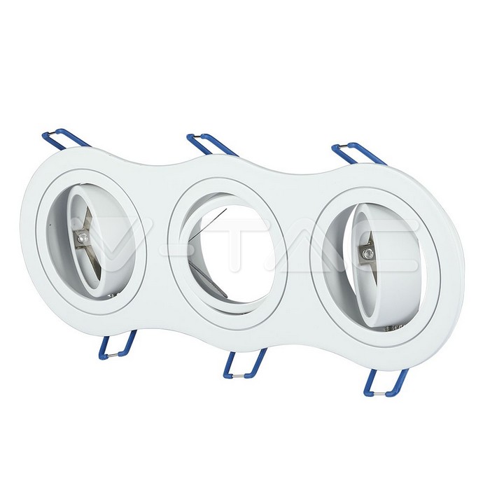 V-TAC 3603, 3x GU10 Housing Round White