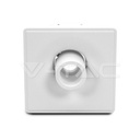 V-TAC 3144, GU10 Gypsum Fitting Adjustable Square White