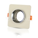 V-TAC 3122, GU10 Concrete Metal Holder White Square Chrome