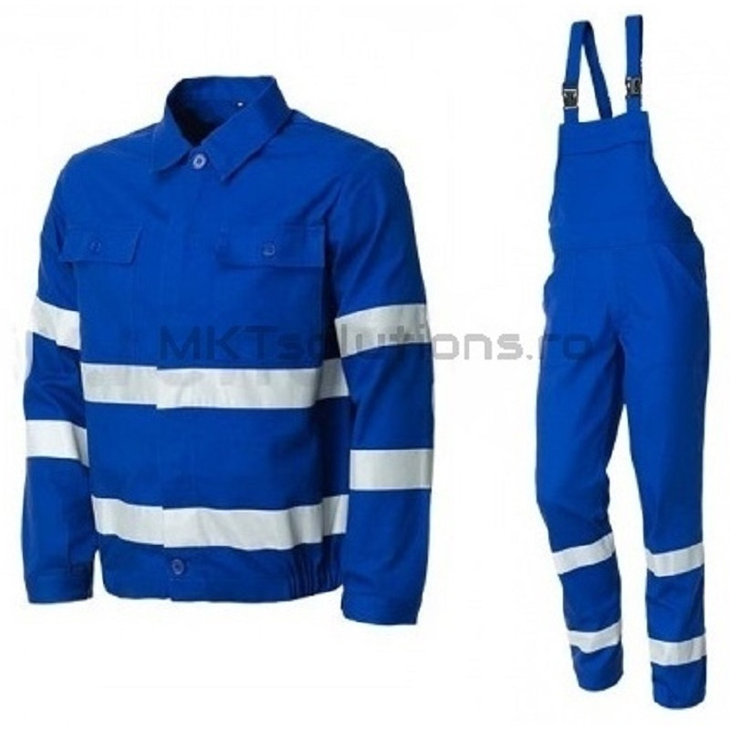 Workwear With Bib Pants, Reflective, Unisex, WARNING / RADAR