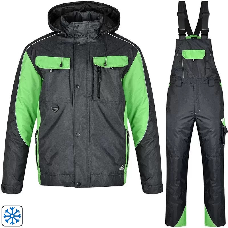 Workwear With Bib Pants, Winter, Unisex, BRAVER