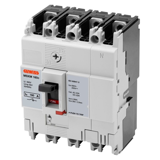 [PTG164.00003] GEWISS GWD9442, MSXM 160C, Switch-disconnector, 4P 160A 690V