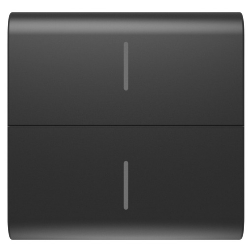 [PTG264.00874] GEWISS GW12820, Buton înlocuibil pentru buton conectat eco, 2 module, Negru satinat, Chorusmart