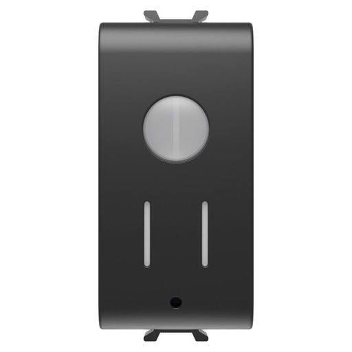 [PTG264.00876] GEWISS GW12856, Detector de mișcare conectat, Zigbee, 100-240 v c.a. 50/60  Hz, No 2a (ac1) 240  v c.a., 1 modul, Negru satinat, Chorusmart