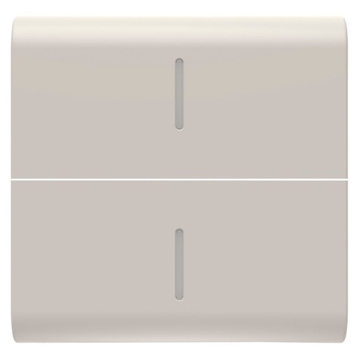 [PTG264.00884] GEWISS GW13558S, Buton înlocuibil pentru comenzi axiale, Cu 2 difuzoare, 2 module, Satin natural bej, Chorusmart