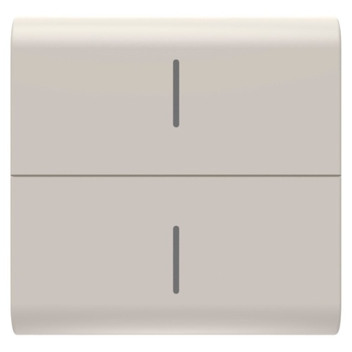 [PTG264.00886] GEWISS GW13820, Buton înlocuibil pentru buton eco connected, 2 module, Satin bej natural, Chorusmart