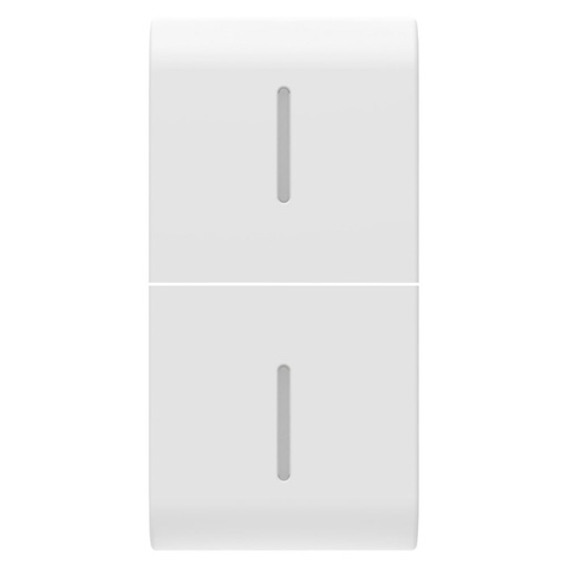 [PTG264.00907] GEWISS GW15557S, Replaceable Button Key for Axial Commands with 2 Diffusers, 1 Module, Satin White, Chorusmart