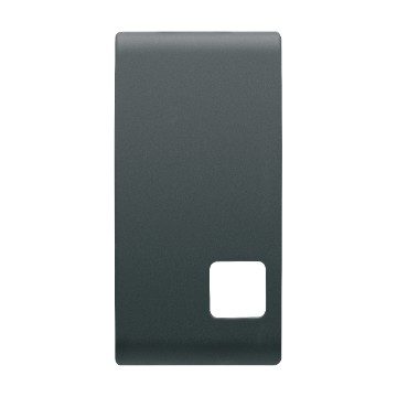 [PTG264.00935] GEWISS GW12551, Replaceable Button Key for Push-button Panel, to Be Completed with Lens, 1 Module, Black, Chorusmart 