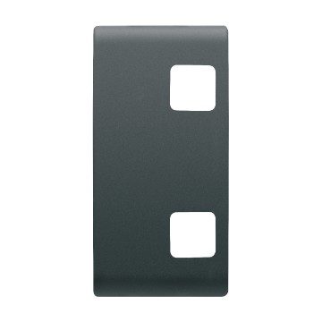 [PTG264.00937] GEWISS GW12553, Replaceable Button Key for Push-button Panel, to Be Completed with 2 Lens, 1 Module, Black, Chorusmart 