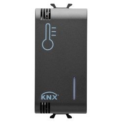 [PTG264.00951] GEWISS GW12799, Senzor de temperatură, KNX, 1 modul, Negru, Chorusmart