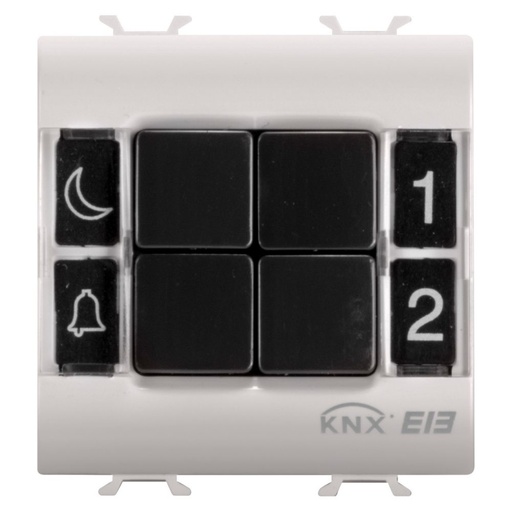 [PTG264.00962] GEWISS GW13782, Push-button Panel, Knx, 4 Channels, 2 Modules, Natural Beige, Chorusmart 