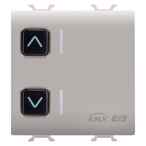 [PTG264.00969] GEWISS GW13797, Actuator for Roller Shutters, 1 Channel, 6A, Knx, 2 Modules, Natural Beige, Chorusmart 