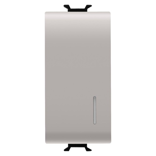 [PTG264.00972] GEWISS GW13913, Electronic Soft-click Push-button, Backlit with Diffuser, for Bus Contacts Interfaces, 1P NO Potential-free, 1m, N. Satin Beige, Chorusmart 
