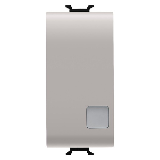 [PTG264.00975] GEWISS GW13916, Buton electronic soft-click, Iluminat din spate, Cu lentilă rep.neutral, Pentru contactele magistralei interf., 1p no pot.-free, 1m, N. satin bej, Chorusmart
