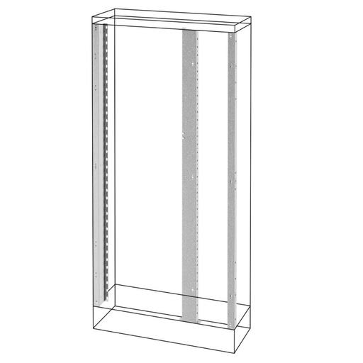[PTG016.00107] GEWISS GWD3161, Front Uprights, Floor-mounting Distribution Boards with Side Compartment, QDX 630H, 2000x400mm