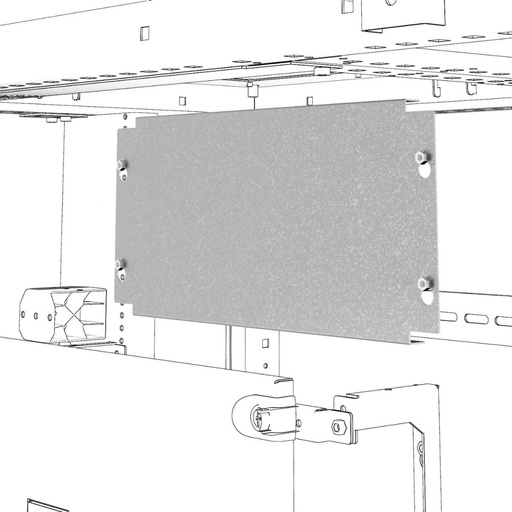 [PTG016.00168] GEWISS GWD3336, Back-mounting Plate for Non-modular Devices, QDX, 600x200mm