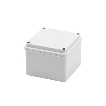 [PTG018.00030] GEWISS GW44114, Junction Box with High Capacity Bottom and Plain Screwed Lid, IP56, Internal Dimensions 100x100x80, Smooth Walls, Grey Ral 7035