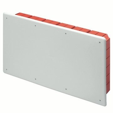 [PTG018.00217] GEWISS GW48011, Junction and Connection Box for Brick Walls, with DIN Rail, Dimensions 516x294x90, White Lid Ral9016