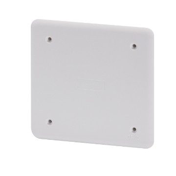 [PTG018.00232] GEWISS GW48013, High Resistance Shockproof Plain Lid for PT/PT DIN and PT DIN Green Wall Boxes, 92x92, IP40, White Ral9016