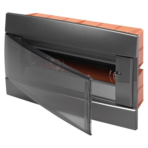 [PTG010.00015] GEWISS GW40237VA, Carcasă decorativă, Montare încastrată, Pre-aranjat pentru blocurile terminale ale carcasei, 148x165x23, Ardezie lăcuită, 4+1/2 module