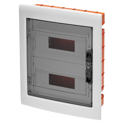 [PTG010.00033] GEWISS GW40606, Distribution Board with Smoked Transparent Door (12x2) 24 Modules IP40
