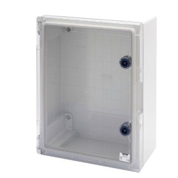 [PTG010.00297] GEWISS GW44820, Watertight Board with Transparent Door Fitted with Lock, Gwplast 120, 316x396x160, IP55, Grey Ral 7035