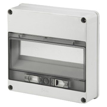 [PTG010.00391] GEWISS GW68503, Watertight Enclosure Front for Qbox, 12 Modules