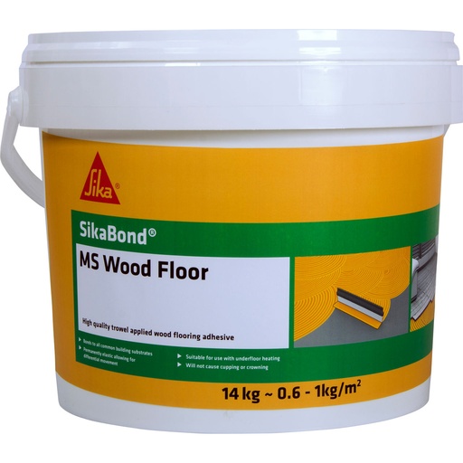 [PTG254.00092] SikaBond MS Wood Floor, Solvent-Free Wood Floor Adhesive, Interior, Parquet brown, 14 kg