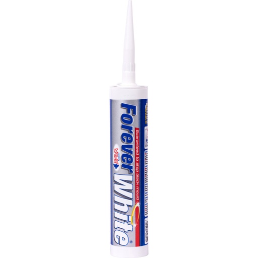 [PTG254.00100] EVERBUILD FOREVER WHITE, Hygienic Silicone Sealant for Humid Areas, Interior, 295 mL