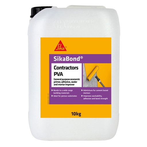 [PTG254.00219] SikaBond Contractors PVA, Multi-Purpose Primer, Sealer & Admixture, Interior, White