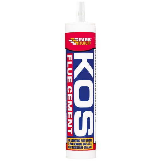 [PTG254.00288] EVERBUILD Flue Cement, High Temp Fireproof Mortar Paste, Interior, Grey, 300 mL