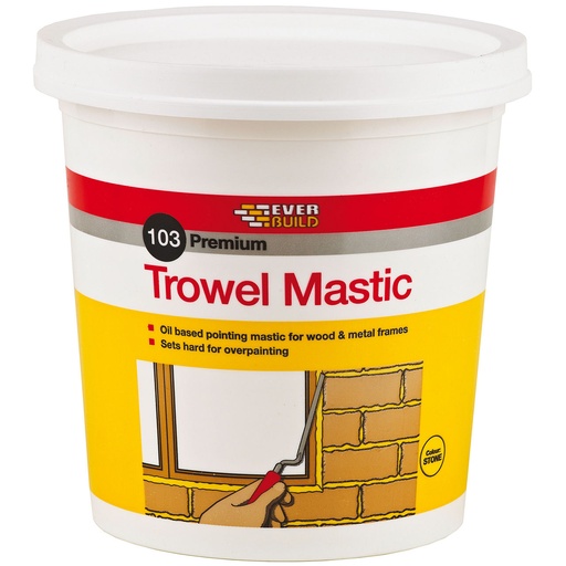 [PTG254.00302] EVERBUILD 103 Trowel Mastic, Oil-Based Pointing Mastic for Frames, Exterior