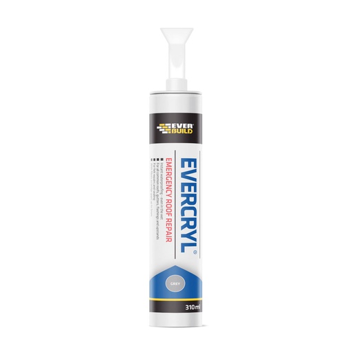 [PTG254.00407] EVERBUILD EVERCRYL EMERGENCY ROOF REPAIR, Instant Roof Waterproofing Wet Application Safe, Exterior, 310 mL